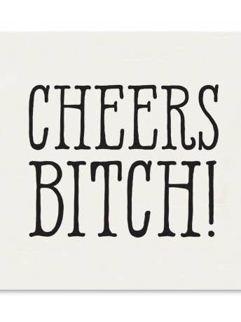 Cheers Bitch Mini Greeting Card for wholesale by Tiramisu Paperie