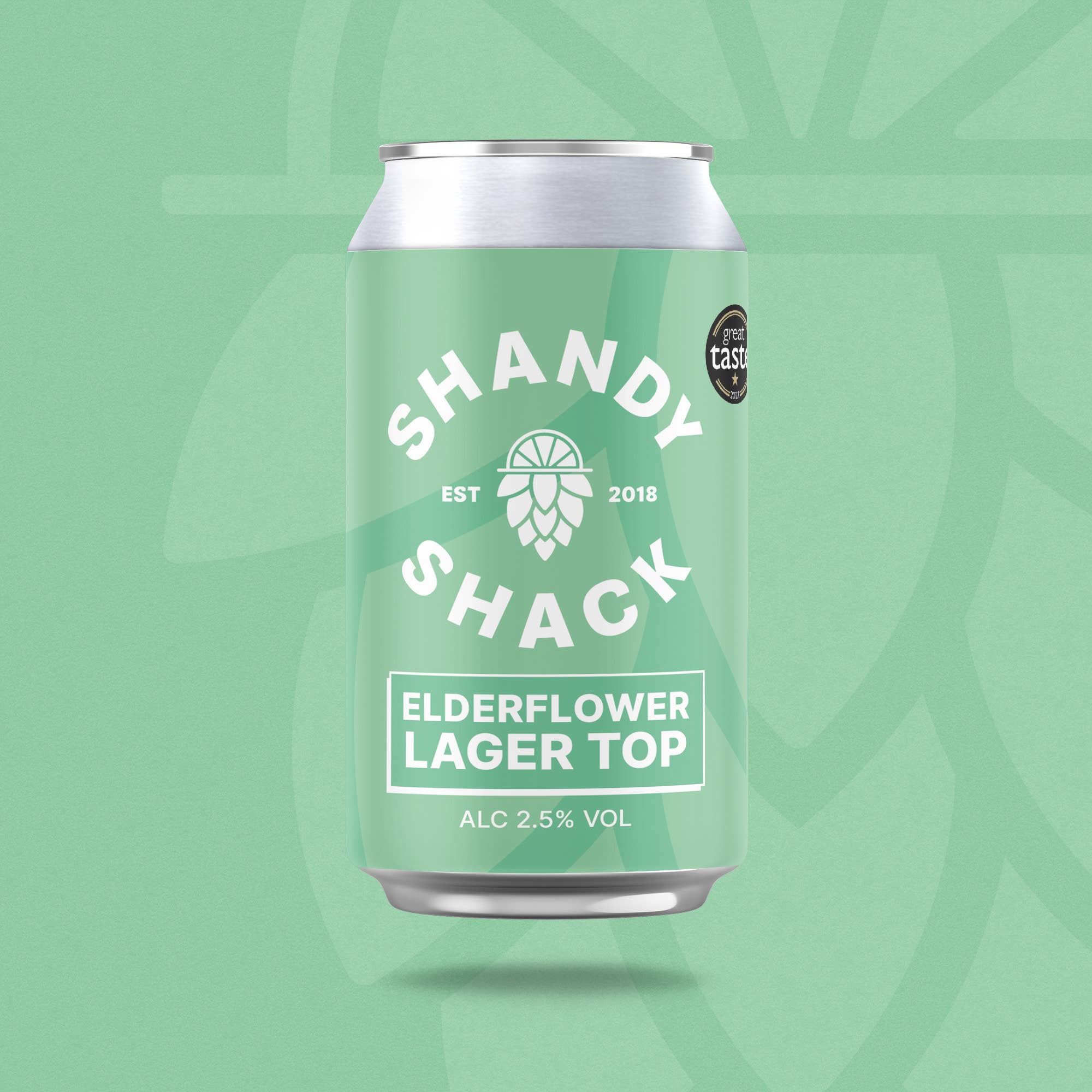 Shandy Shack – wholesale Non-alcoholic beer – Elderflower Lager Top - 12 x 330ml Cans