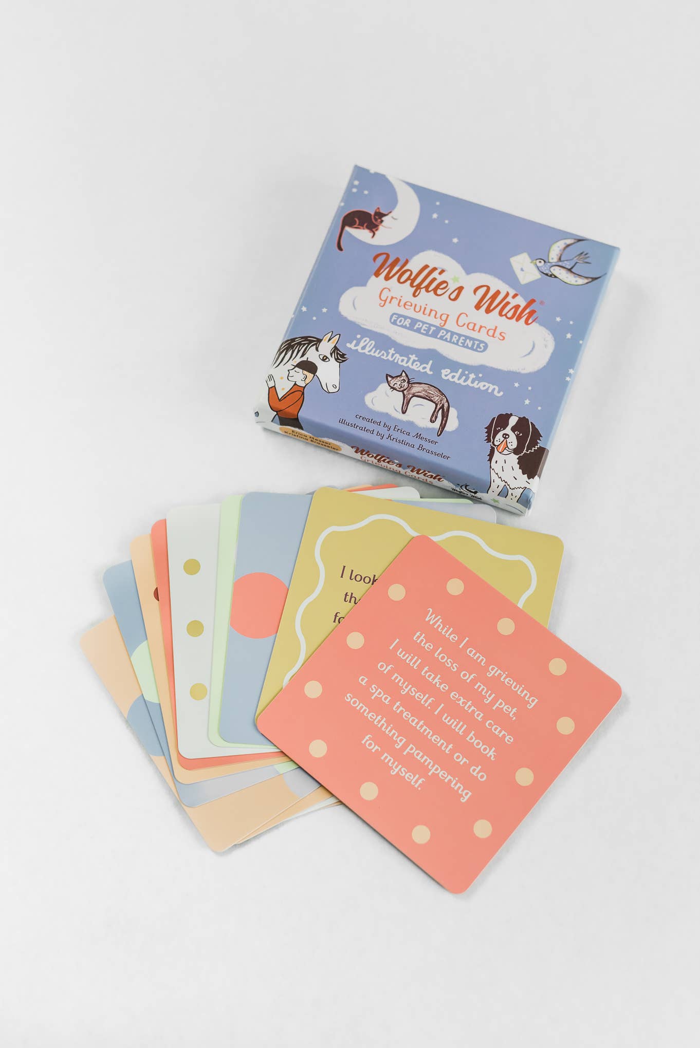 Wolfie’s Wish - Vente Urne - Cartes illustrées de soutien pour la perte d’un animal de compagnie5