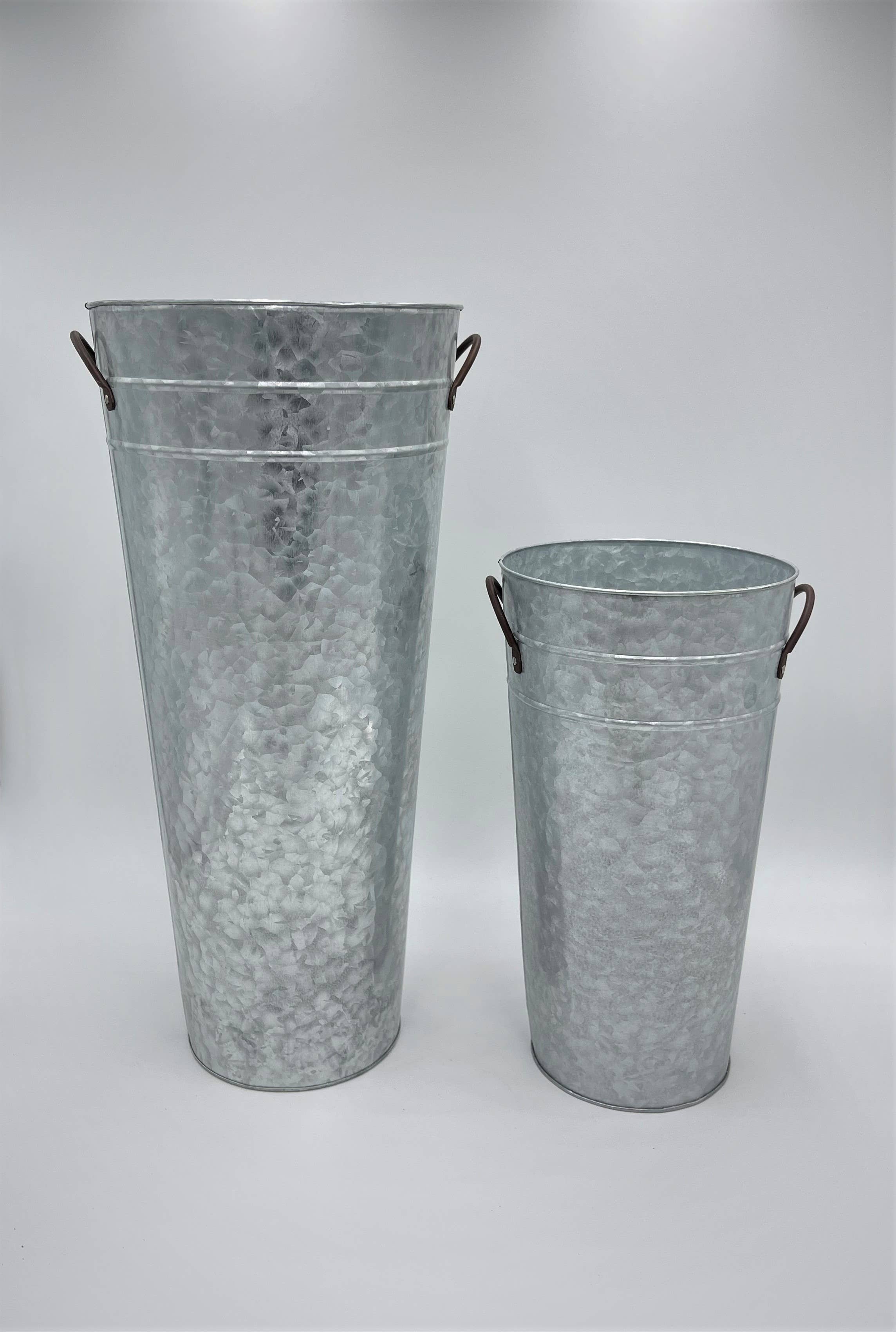 Home Kreation by KK dba Kraft Klub - Wholesale Bucket/Pail - WEATHERED LOOK FRENCH BUCKET 22"H X 10"DIA x 6.5 bottom1