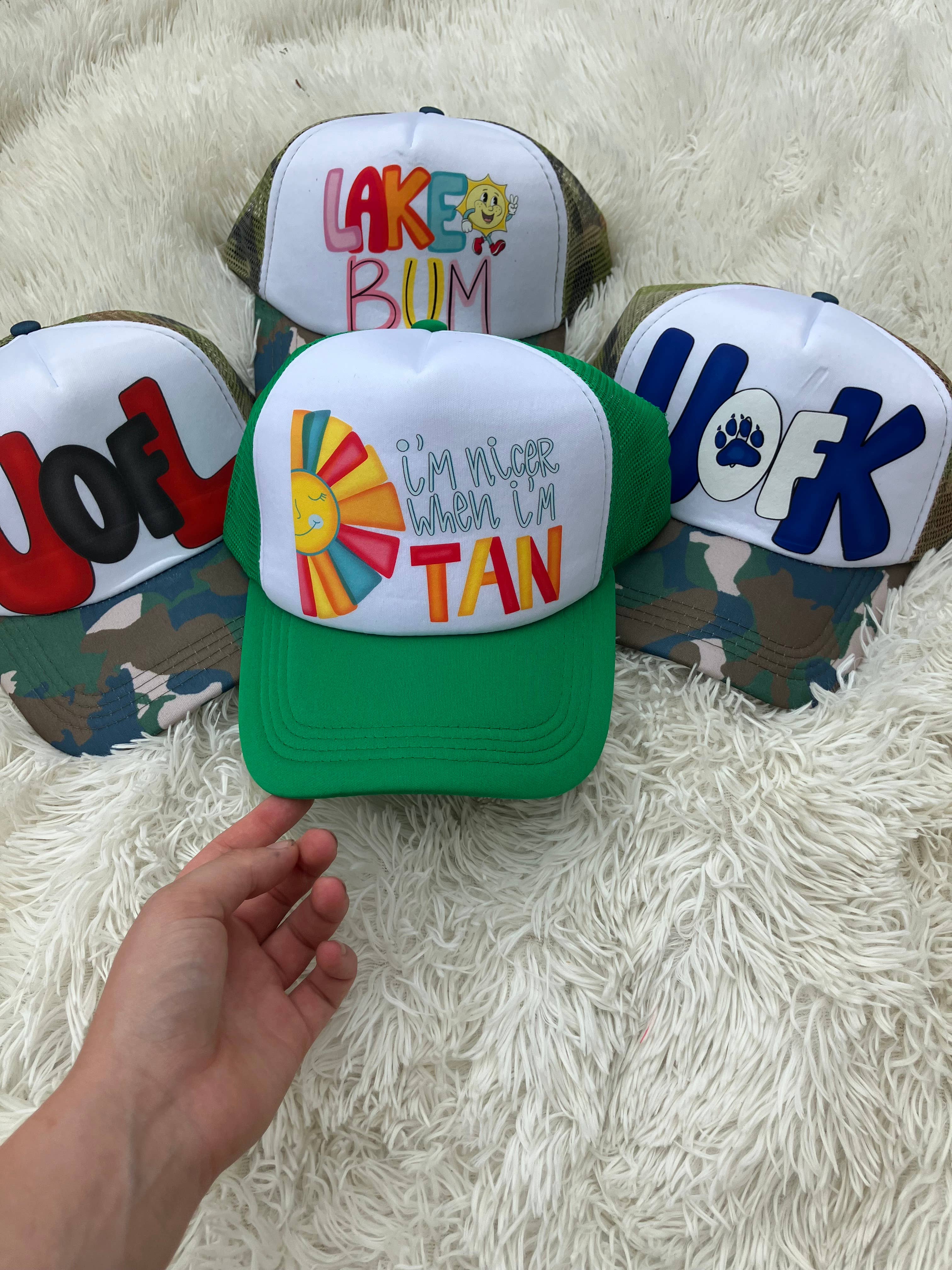 on the Bayou - Wholesale Trucker Hat - Women's - I’m nicer when I’m tan summer hat7