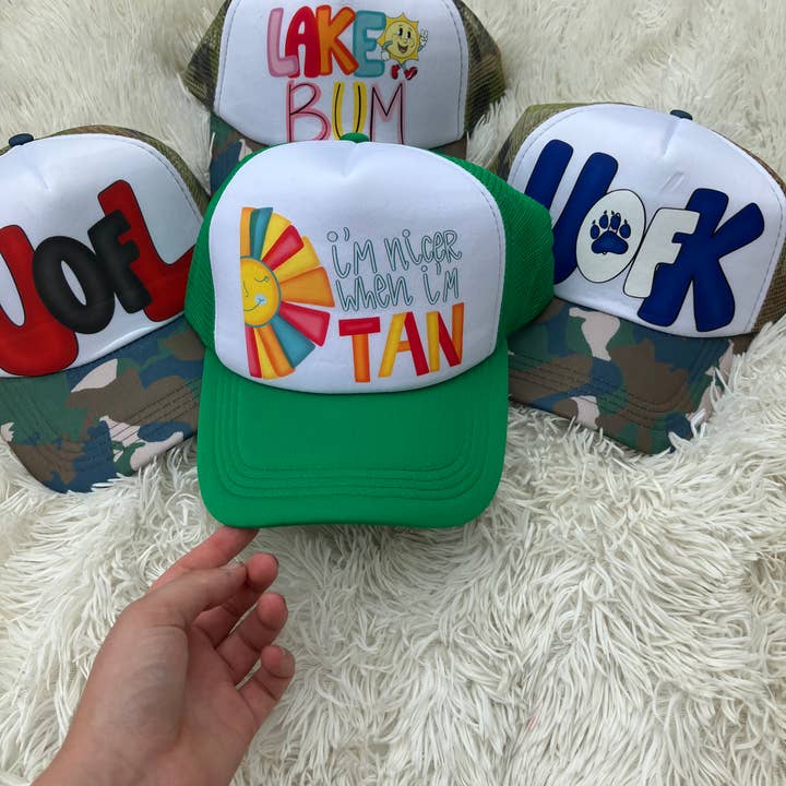 on the Bayou - Wholesale Trucker Hat - Women's - I’m nicer when I’m tan summer hat7