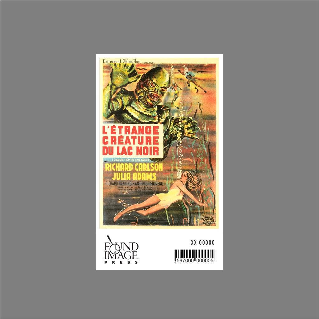 Found Image Press - Wholesale Sticker - Sticker PH-93 Creature from Black Lagoon Movie Poster1