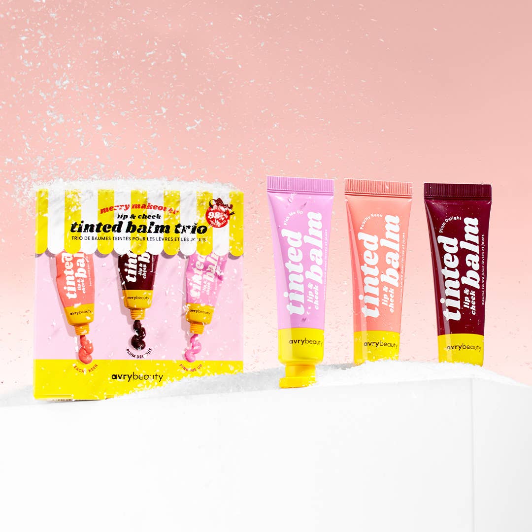 AvryBeauty - Venta al por mayor Pintalabios - Vacaciones: Trío de Bálsamos Tintados Merry Makeover1