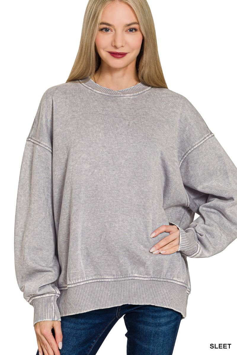 42POPS – Sweatshirt - Mulher por atacado – ',.._ Sweatshirt de Lã Polar Snow Wash80