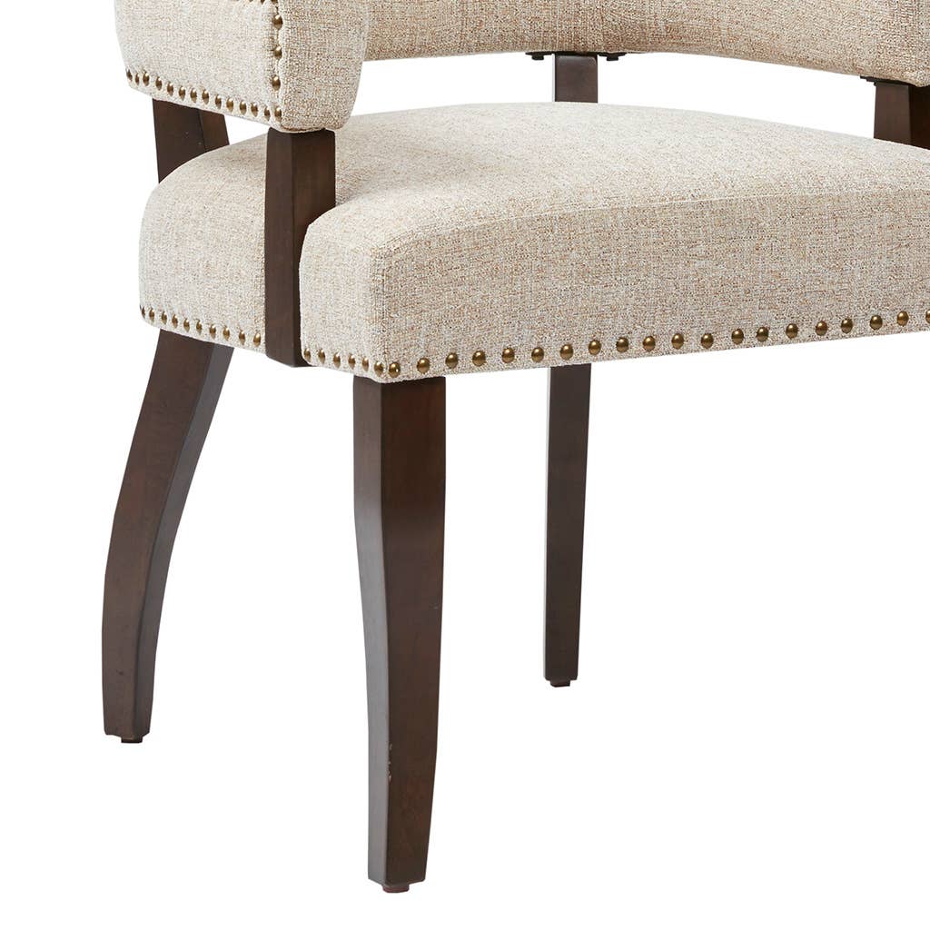 Olliix - Wholesale Chair - [Set of 2] Multi-Hued Armed Dining Chair, Cream *3
