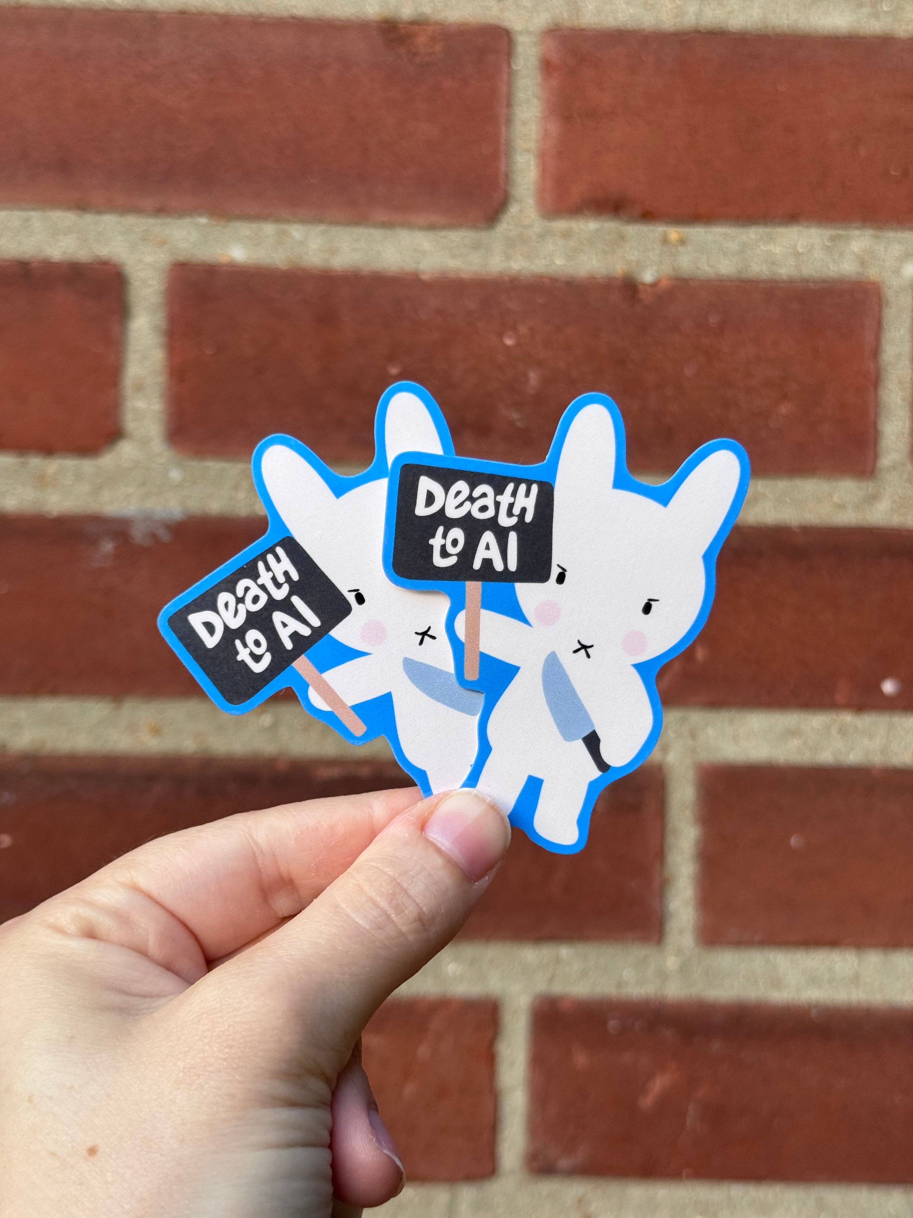 Clem & Co. - Wholesale Sticker - Death to AI Sticker1