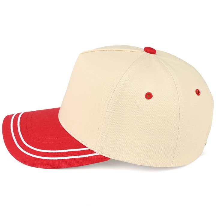 Hana - Wholesale Trucker Hat - Women's - C.C Two Tone with Retro Stripe Cotton Trucker Cap19
