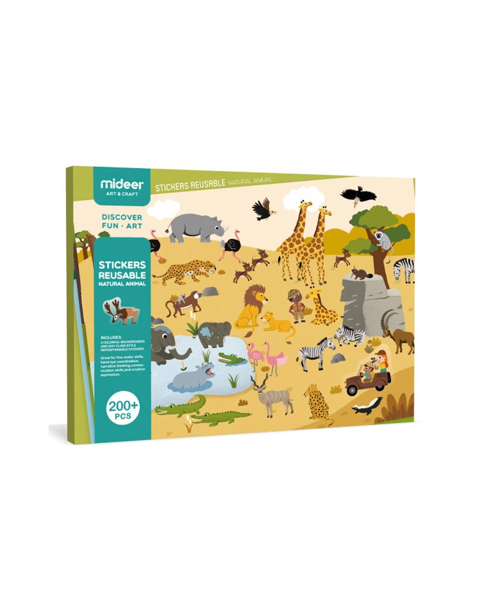 Mideer - Wholesale Sticker – Child & baby - Repositionable Stickers - ANIMALS