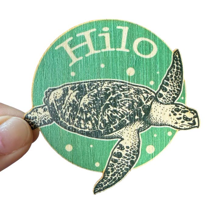 Bamboo Wood Stickers - Wholesale Sticker - Save The Ocean-Hilo