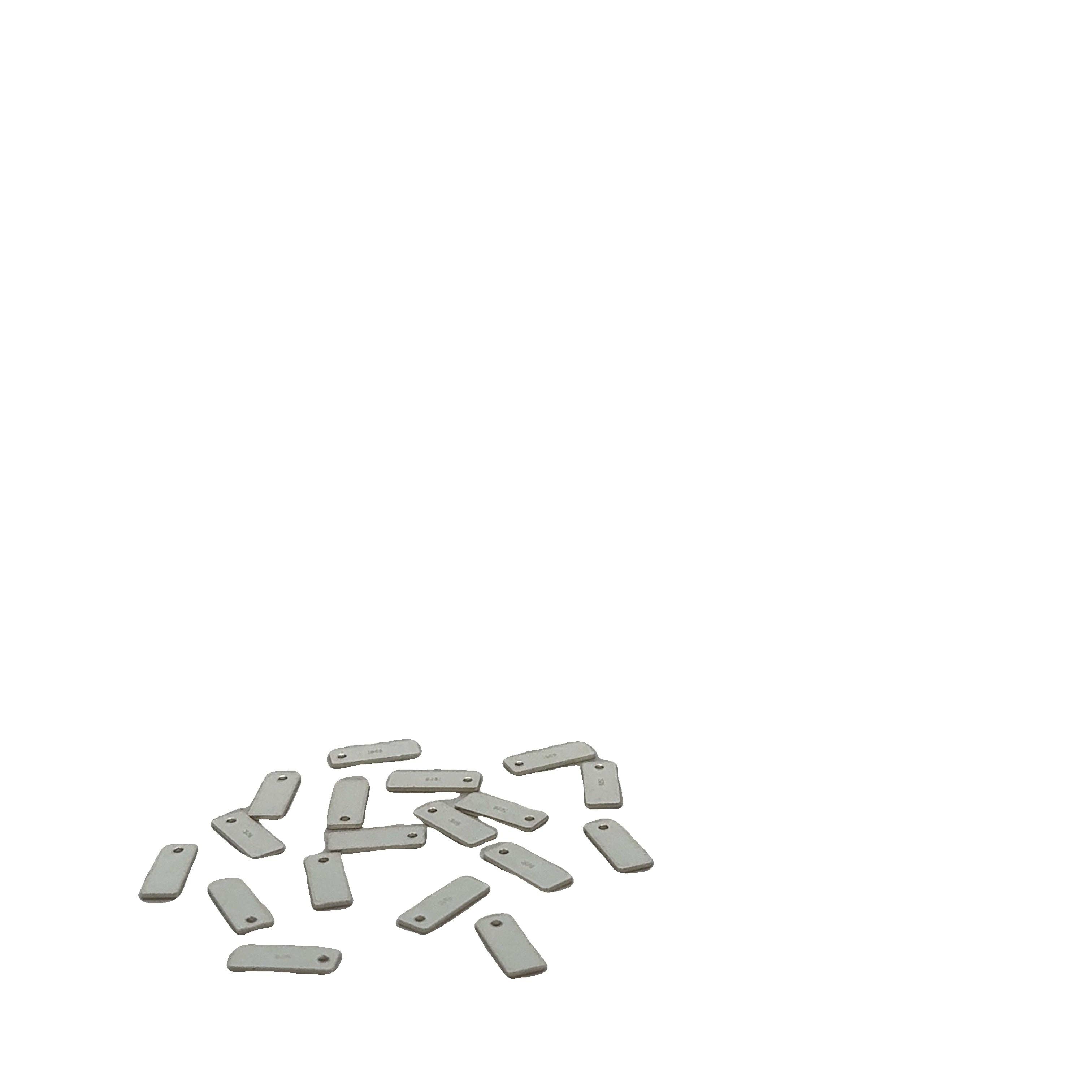 Purity Beads - Wholesale Individual Charm/Pendant - 925 Sterling Silver rectangular Bars shape Findings, (3X8MM) 0.8MM Hole2