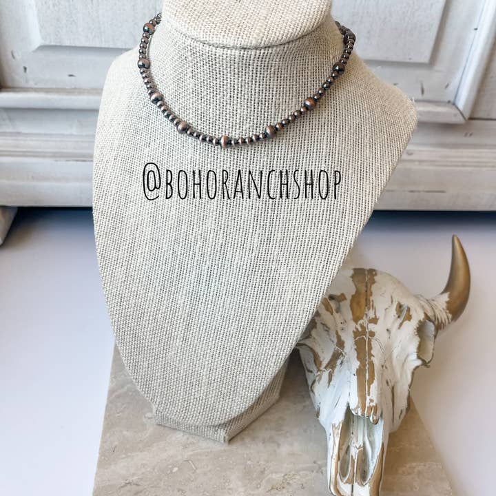 Boho Ranch Shop - Wholesale Choker/Collar - Western Navajo Style Choker Necklace 4mm4