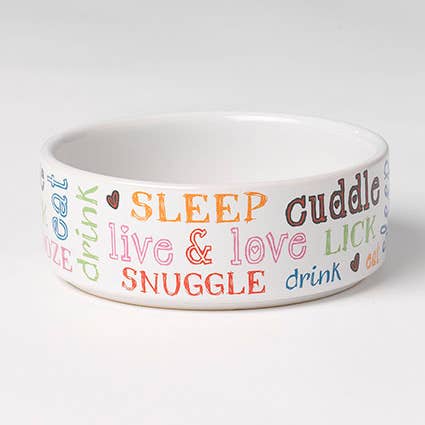 White Multi, 2 Cups for wholesale by PetRageous Designs