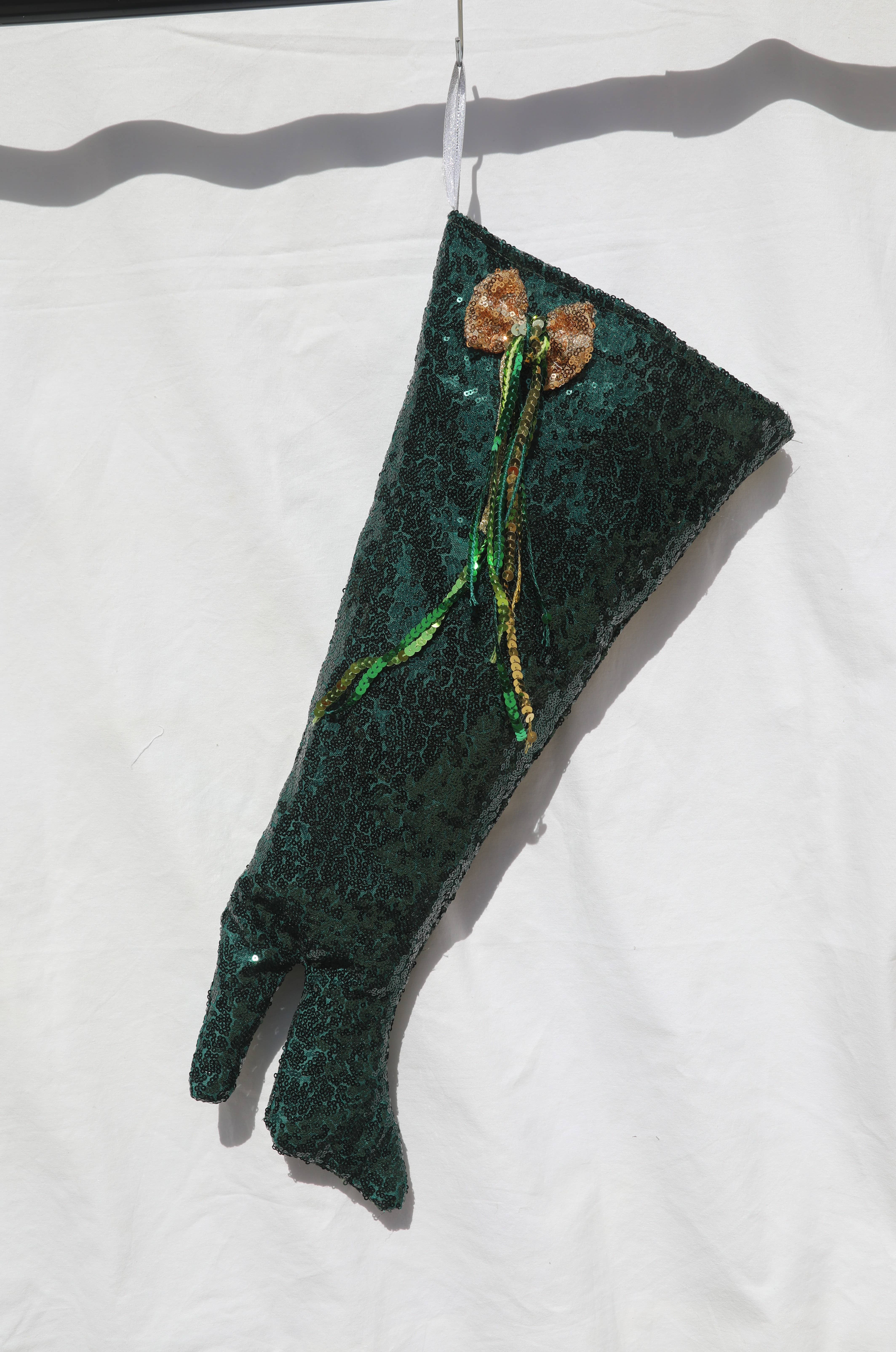 CocoMiaDesign – Großhandel Weihnachtsstrumpf – High Heel Weihnachtsstrumpf, Pailletten Damenstrumpf-Set1