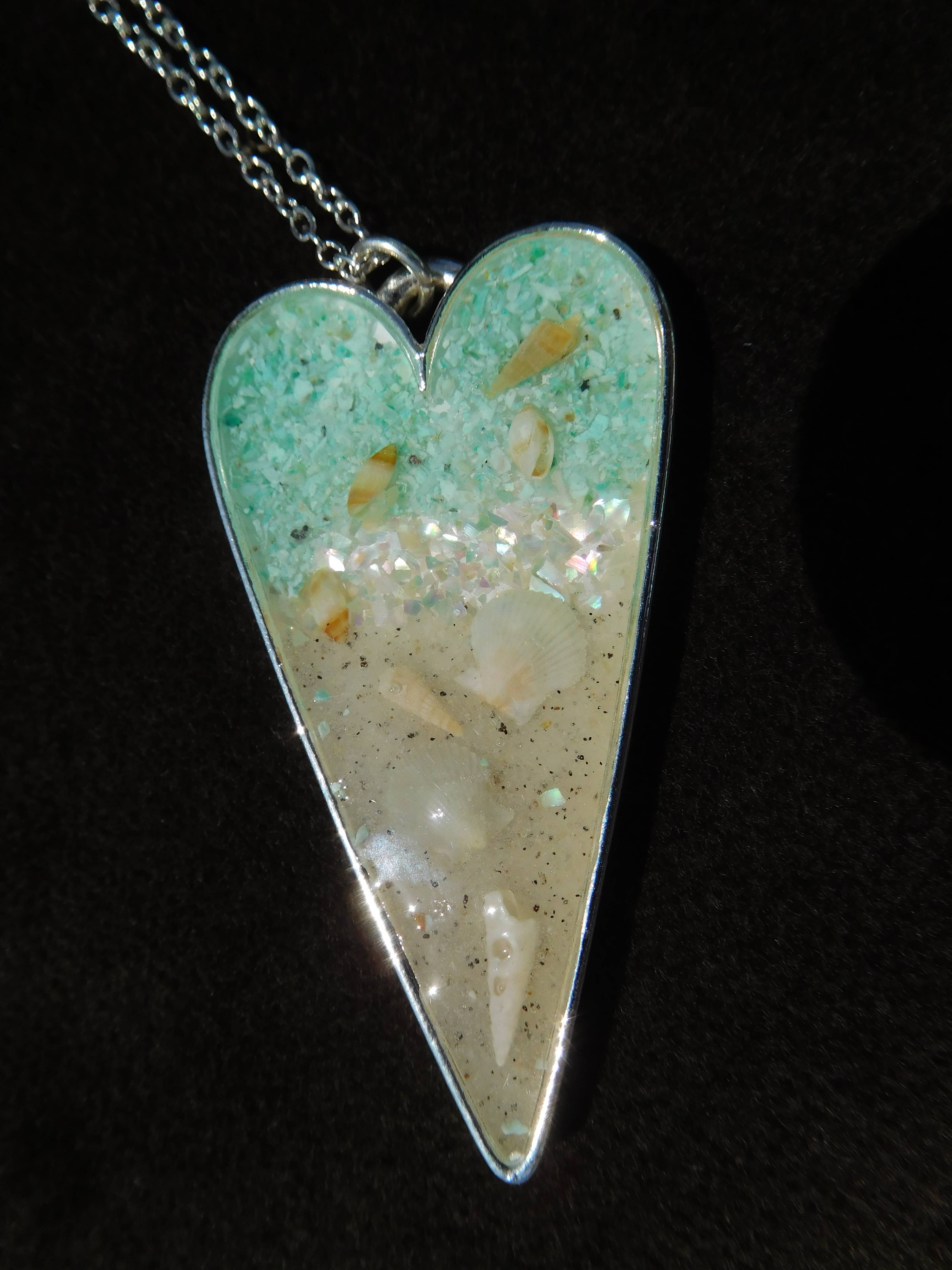 Art & Soul 30a - Wholesale Pendant/Charm Necklace - Heart Necklace Beach Charm4