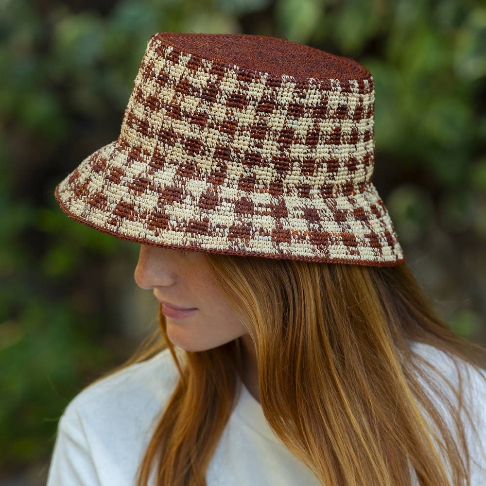 TRAVAUX EN COURS... - Wholesale Bucket Hat - Unisex - BOB RAPHIA checks5