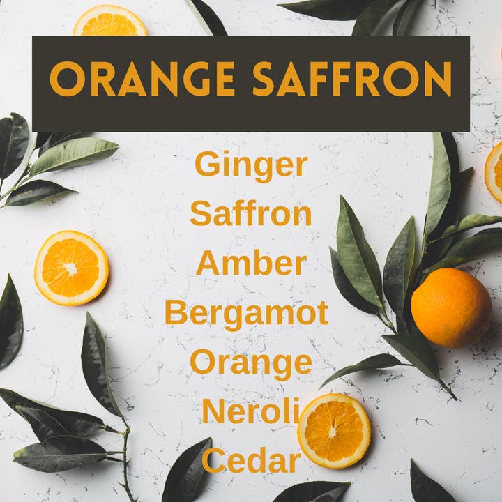 Orange Saffran Soja Ljus för wholesale av Southern Skies Candle Company