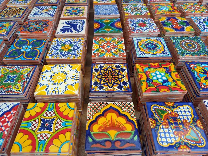 Talavera Florida - Wholesale Wall Tile - Traditional Mexican Talavera Tiles for Floor and Backsplash 1