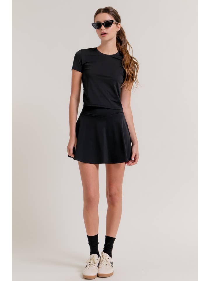 Active Basic | Active USA - Wholesale Athletic Top - Women's - SHORT SLV SIDE RUCHED ACTIVEWEAR TOP3