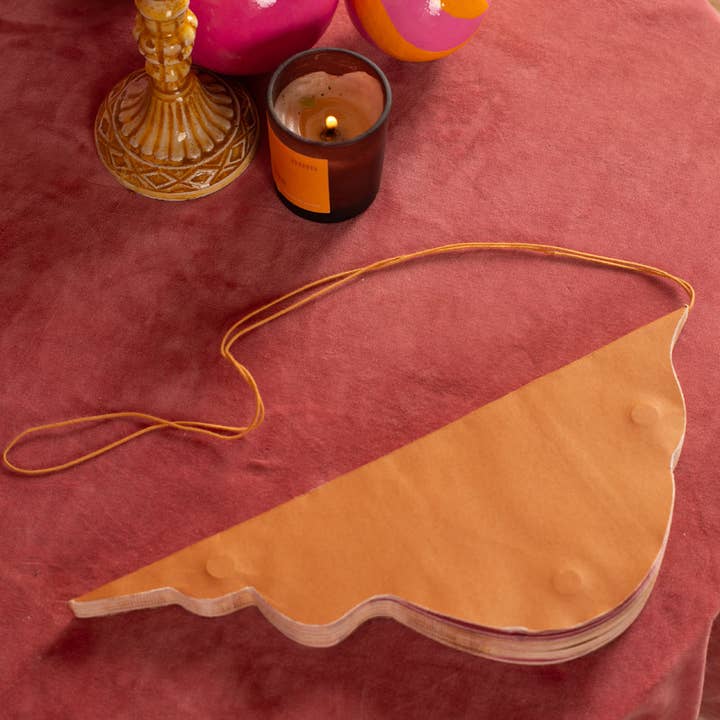 Ian Snow Ltd - Wholesale Christmas decoration - Pink & Brown Origami Lantern Hanging Decoration5