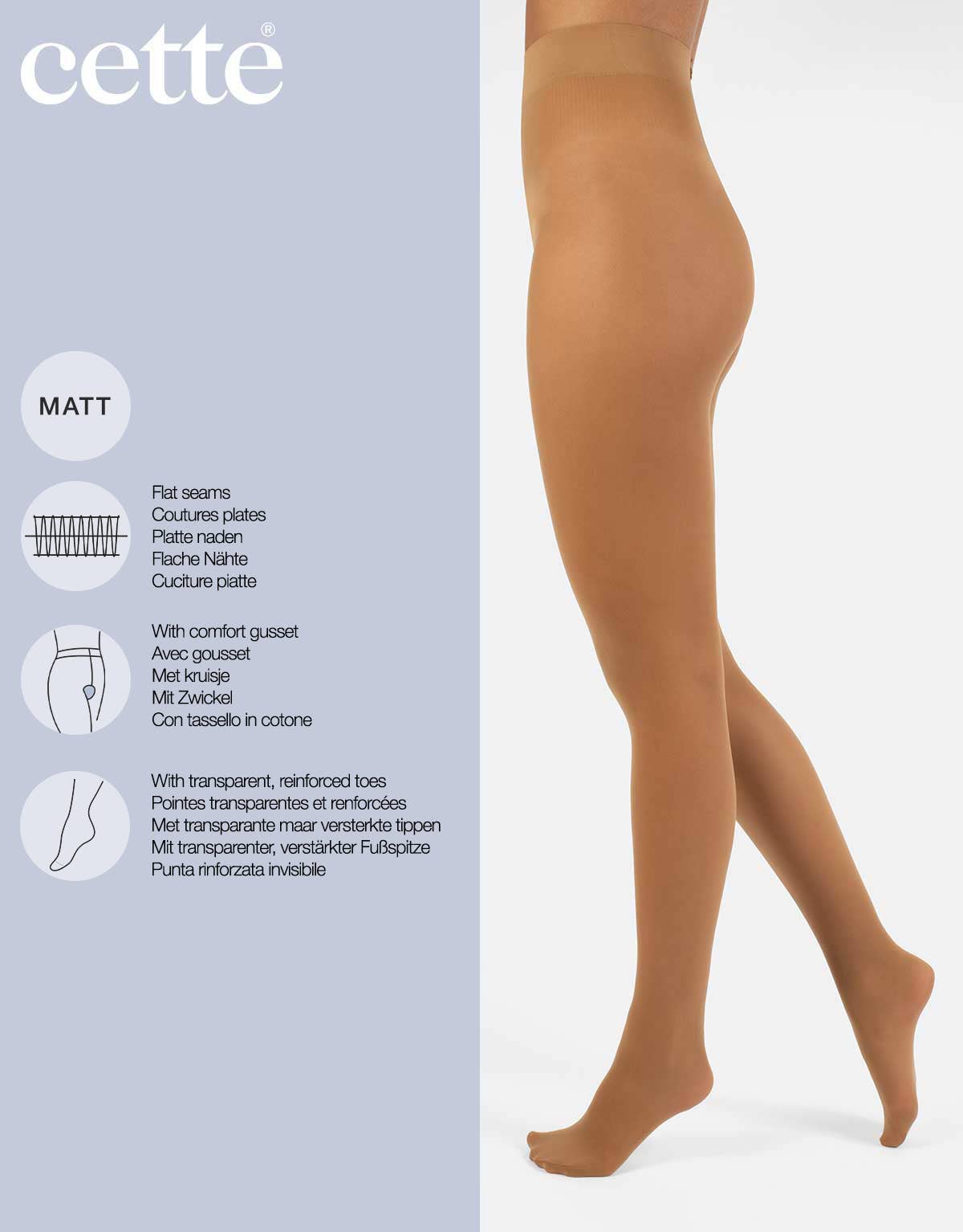 Cette – wholesale Tights – Women's – Semi Opaque tights, Matt Finish Pantyhose, Sizes up to 4XL22