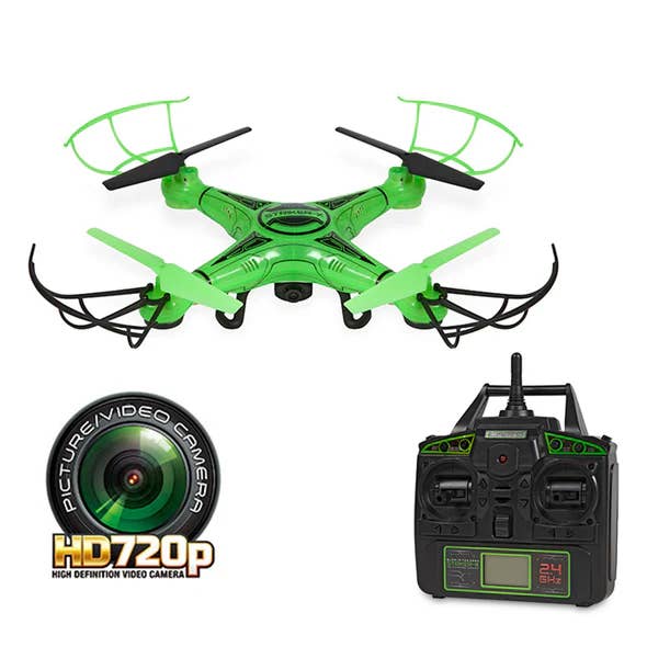 World Tech Toys - Wholesale Electronic Toy - Kids & Baby - Striker-X Glow-In-The-Dark 2.4GHz 4.5CH RC HD Camera Drone