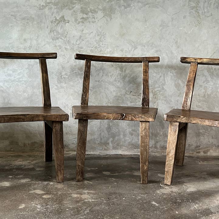 Office Objets – wholesale Chair – Large chair or armchair in antique teak H84 L6078