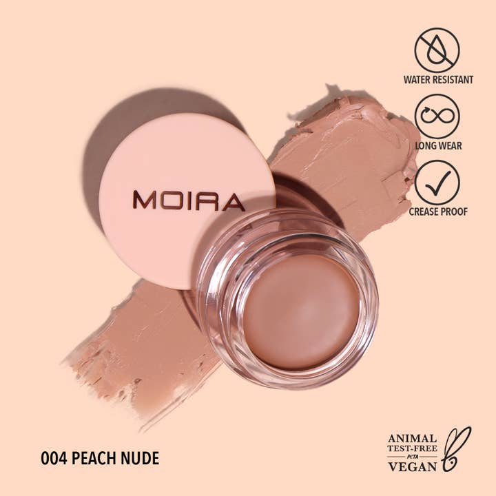 Moira Cosmetics – wholesale Eyeshadow – Lasting Priming Cream Shadow (004, Peach Nude)