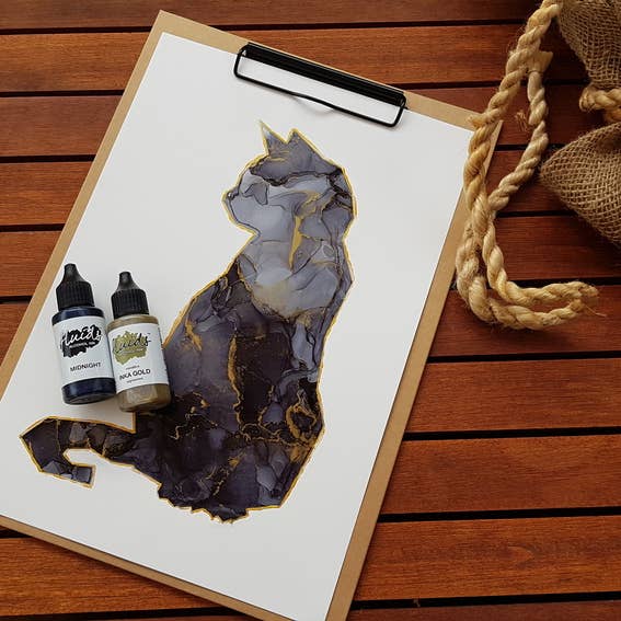 Octopus Concept GmbH - Wholesale Craft Supplies - Fluids Alcohol Ink INKA GOLD, alcohol ink for fluid art2