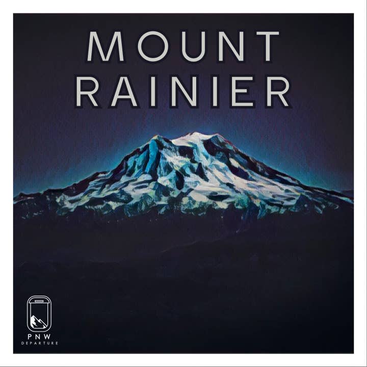 Mount Rainier Sticker for wholesale by PNW Departure
