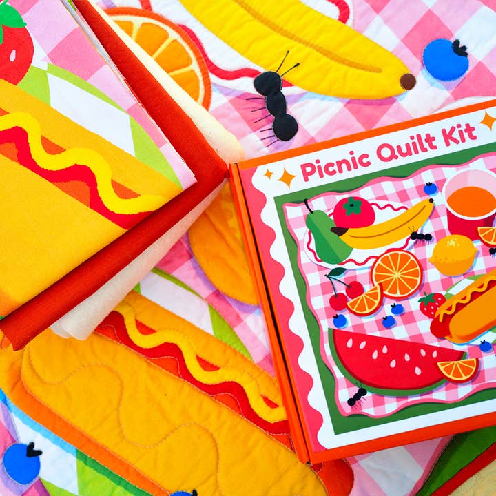 With Love by Kristy - Wholesale Craft Sewing Kit - Picnic Whole Cloth Quilt Kit – Beginner Sewing Kit2