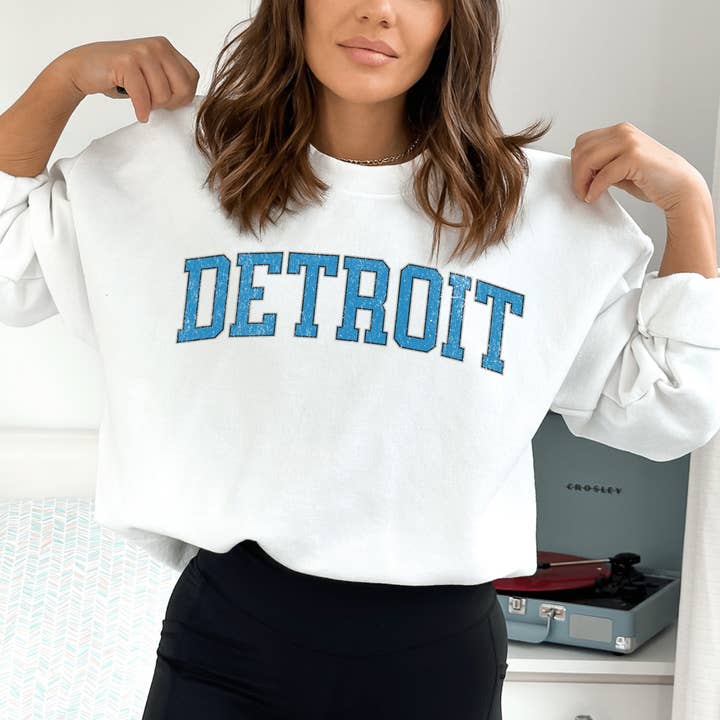 Hello Team Spirit - Wholesale Graphic Sweatshirt - Women's - Detroit Sweatshirt4