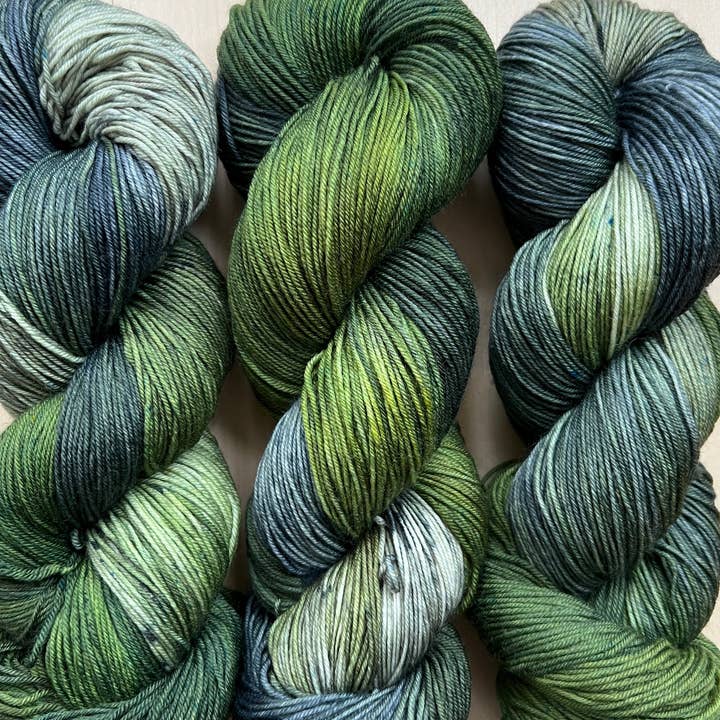 Crappie Fish Hand Dyed Yarn for wholesale by The Yarn Cabin DBA Purls & Pines Yarn