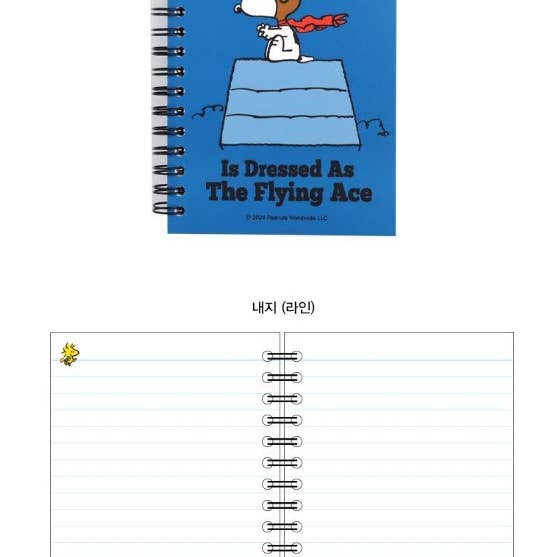 K_Wonderland - Wholesale Notebook - Peanuts Snoopy Spring Memo Note Book