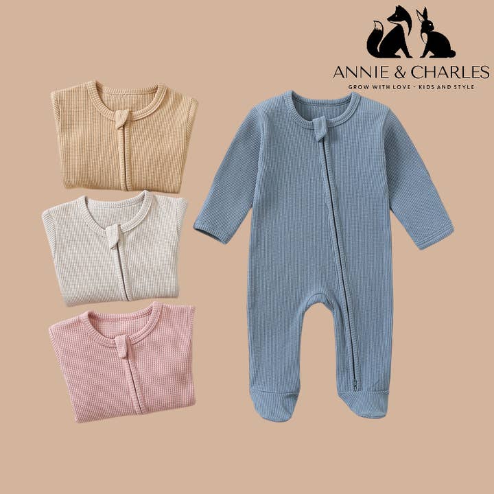Annie & Charles® Baby Romper with Zipper for wholesale by Annie & Charles