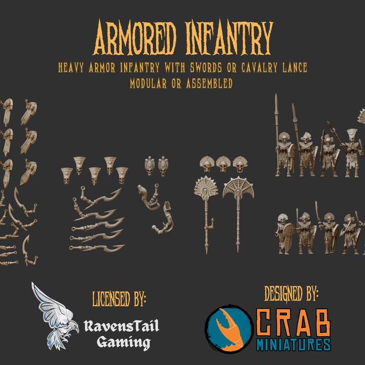 Undead Army - Armored Warriors for wholesale by RavensTail Gaming