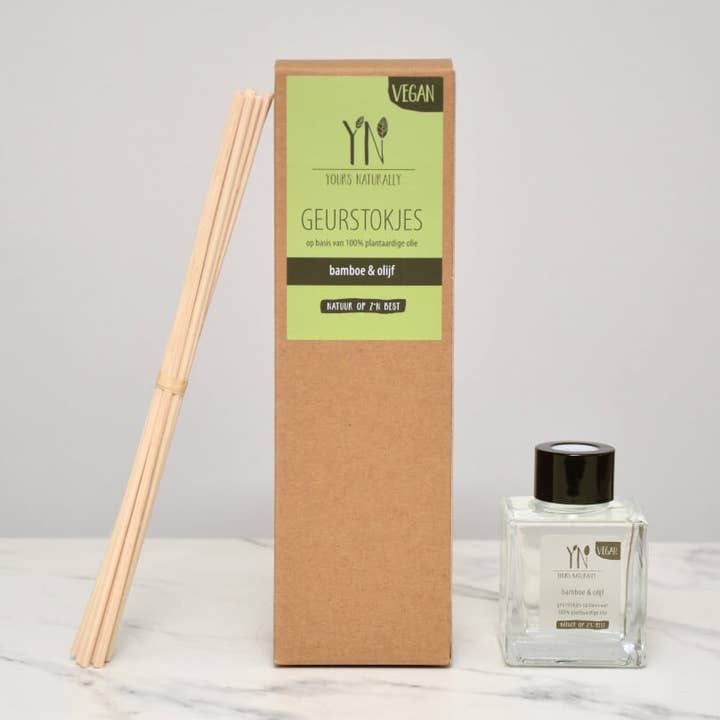 Reed Diffusor Veganer Bambus & Olive 100 ml für den Großhandel von Yours Naturally