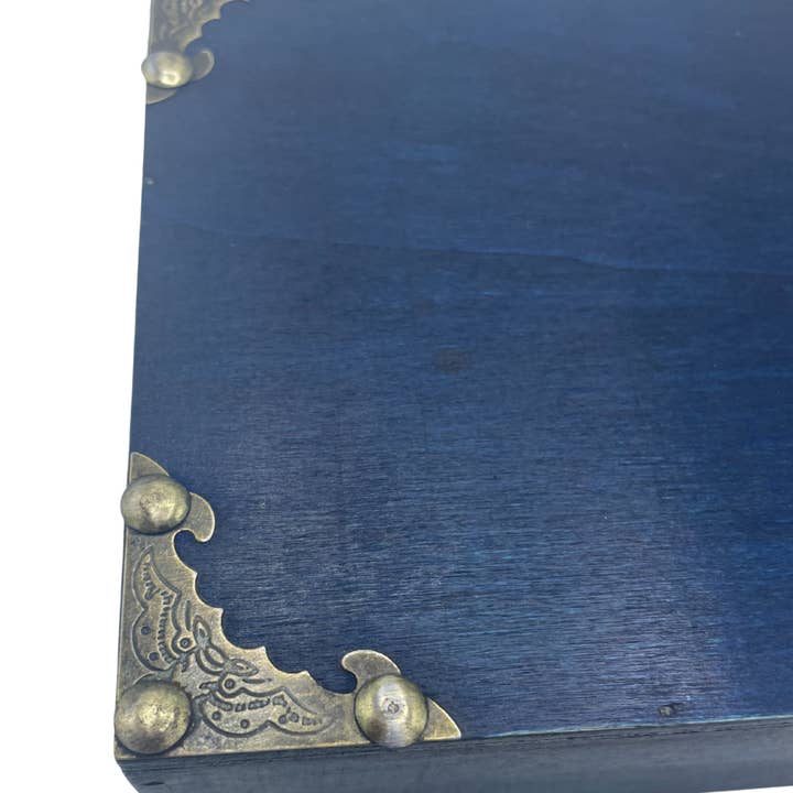 AW Artisan - Wholesale Decoratief doosje - Theedoos/geschenk/mand - groenblauw1