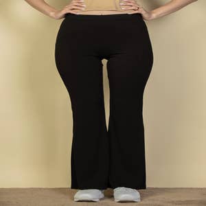 Wholesale Women Fuchsia Twisted Waist Bell Bottom Pants – Tradyl