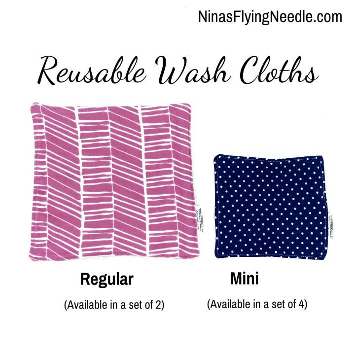 Nina's Flying Needle - Wholesale Wash Cloth - Kids & Baby - Wash Cloth - Regular - Stripes - Red White Blue Gray6