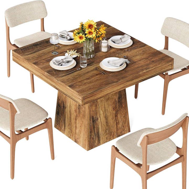 Walnut 31 5 Inch Farmhouse Dining Table For Small Spaces for wholesale on Faire5