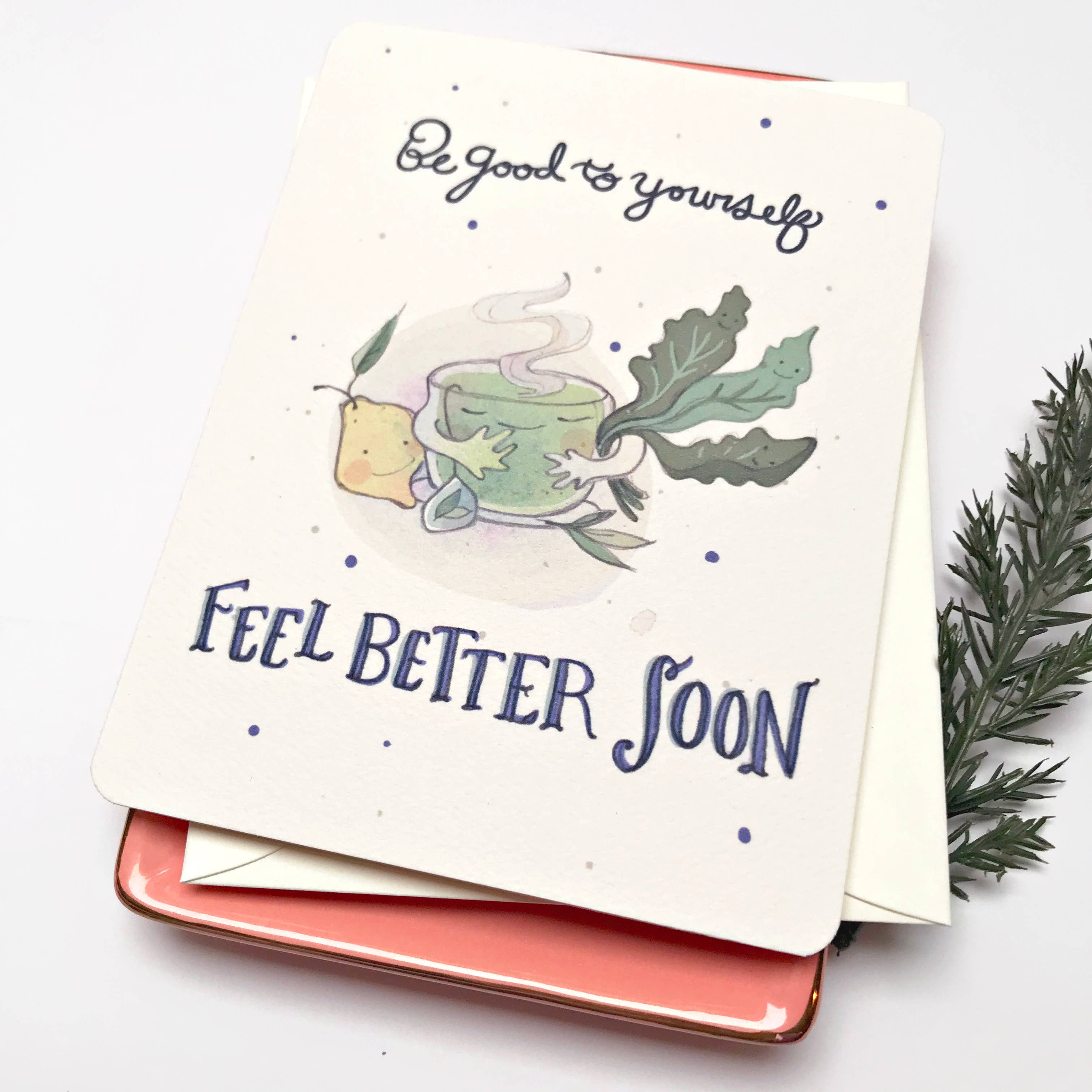 H.macdo Paper Co. - Vendita all'ingrosso Biglietti di auguri di pronta guarigione - Biglietto di auguri Get Well - Be Good to Yourself3