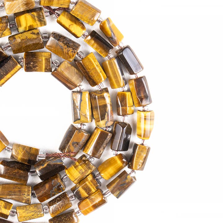 Soothing Crystals Beads - Wholesale Beads - Gemstone Pipe Beads | Tiger eye | Crystal Tube Beads7