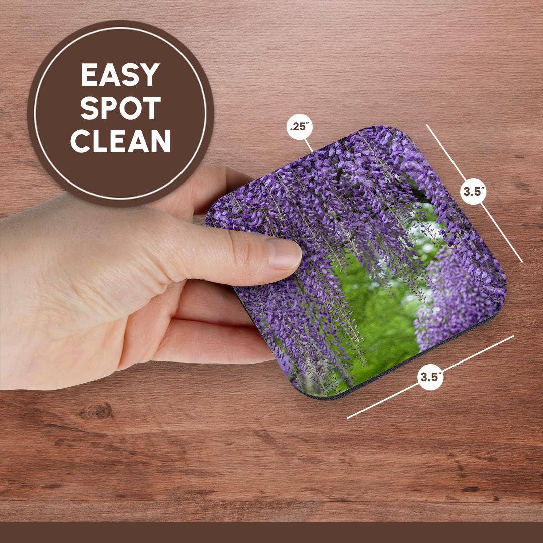 3dRose - Wholesale Onderzetters - 3dRose, Japanse Blauwe Regen, Onderzetter13