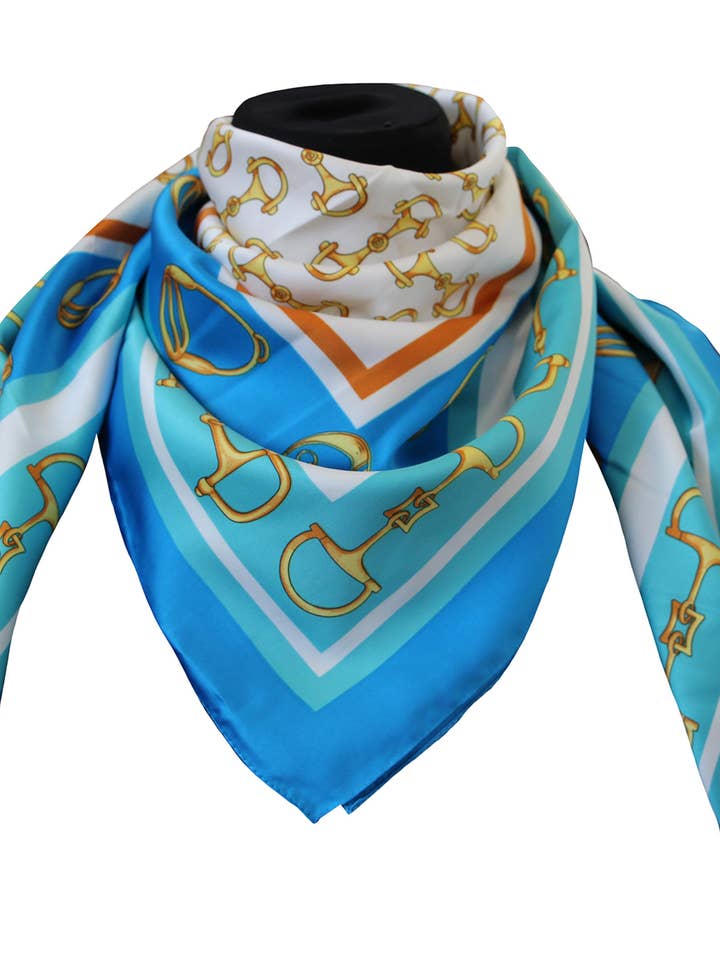 100% Poly Scarf Dis 62682 Var Turkos för wholesale av tessago