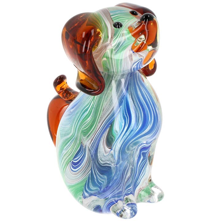 Art In Glass Handmade Dog for wholesale by Joe Davies