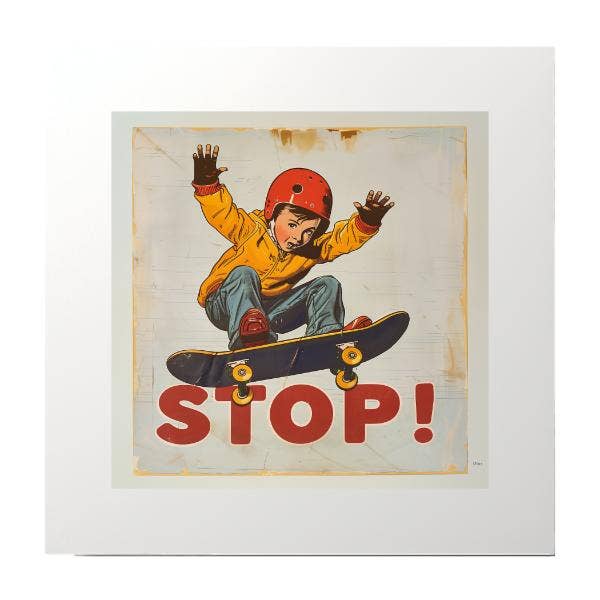 Stop Skate Fotografie Afdrukken voor wholesale door Artificial Ink