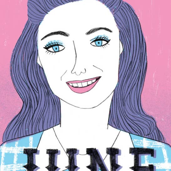 June Carter Cash 8x10 Print for wholesale by Katie Turner Illustration