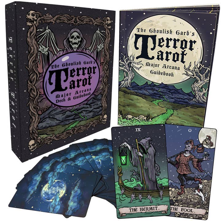 Baraja de Oráculo de Cartas de Tarot de Terror 23 Cartas de Halloween Arcanos Mayores y otras tendencias de Resultados para esencias esotéricas al por mayor. Devoluciones gratuitas y condiciones de pago a 60 días en Faire en Faire.