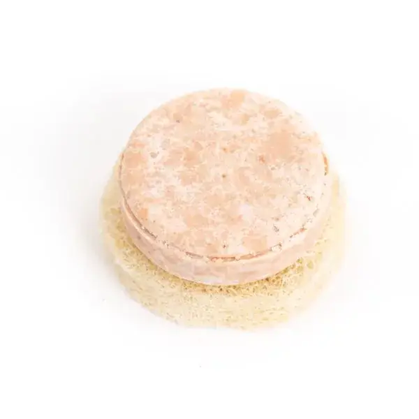 Amber cosmetics Ltd (Vegan Fox) – wholesale Schampopuck/Schampo i fast form – Schampotvål för torrt hår med rosa lera4